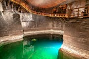 Underjordisk sø i Wieliczka saltmine
