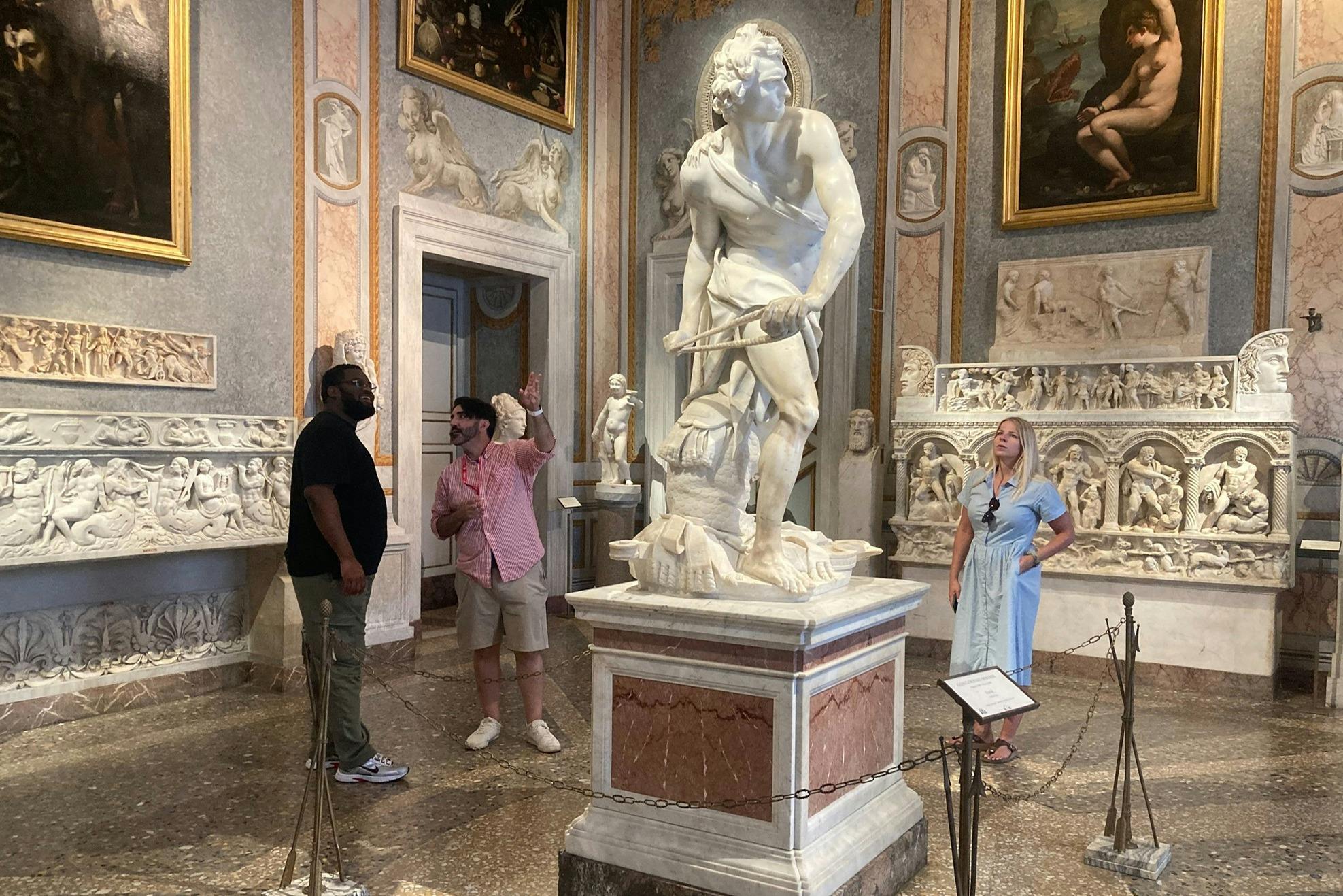 Only by viewing Bernini’s masterpiece up close can you truly appreciate how meticulously the supplier captured David’s fierce