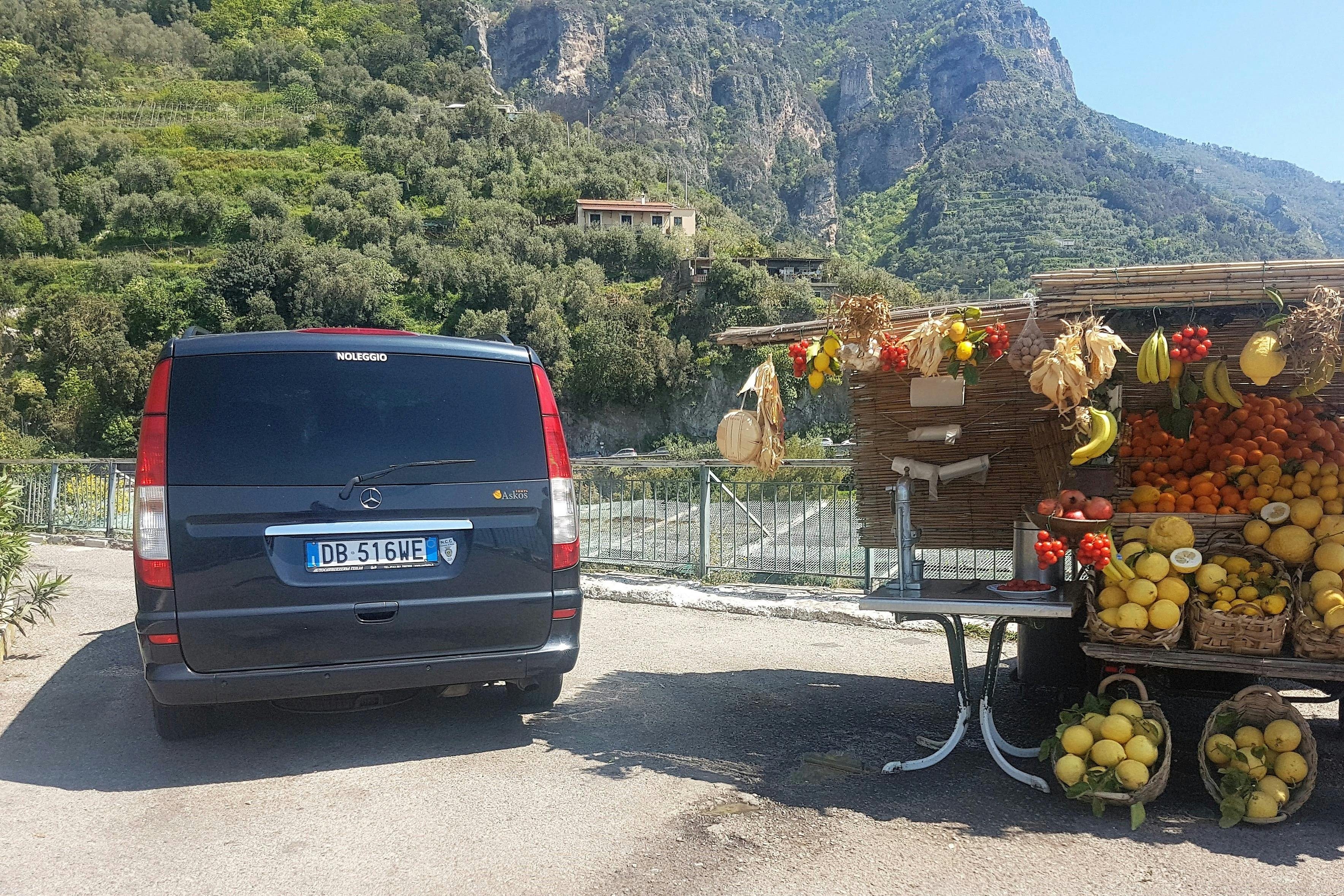 Van in Amalfi Coast