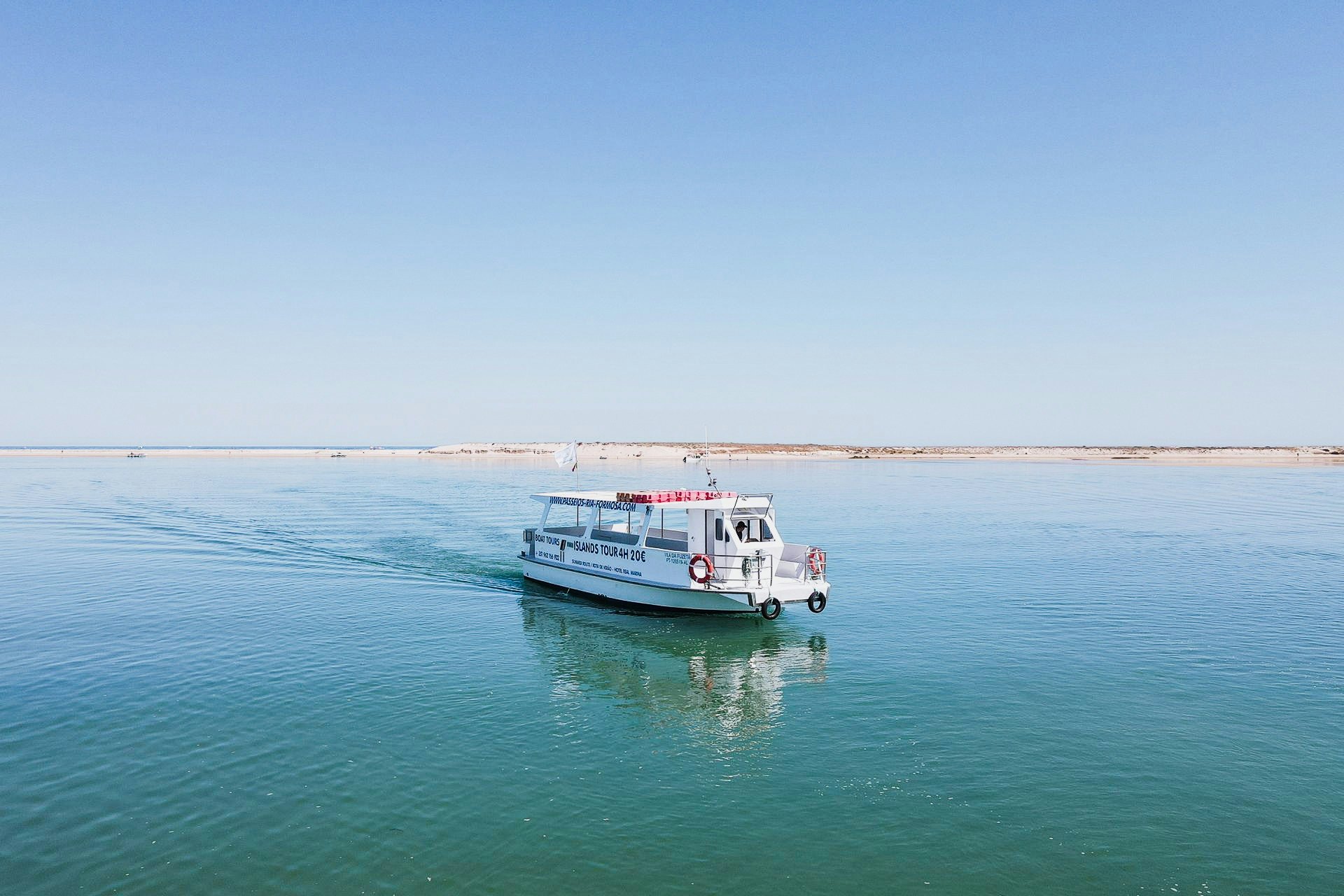 Ilha Ria Formosa: Passeio de barco de 4 horas a partir de Olhão