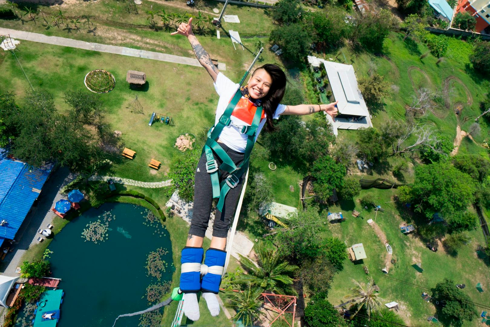 Human Slingshot & Bungee Jump Package at Fun Park Pattaya: Bungee Jump Package