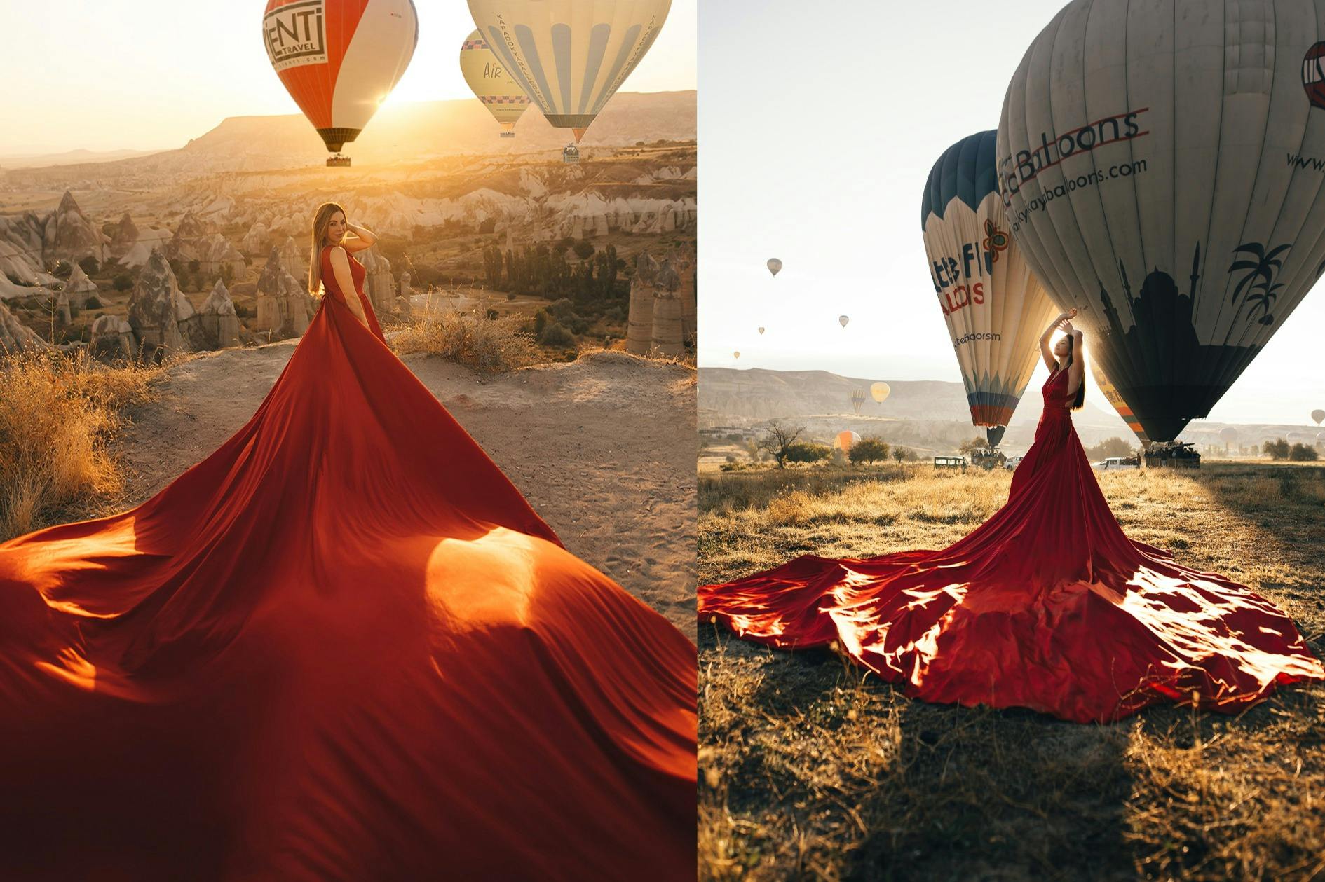 Φωτογράφιση στο Sunrise με μπαλόνια ζεστού αέρα