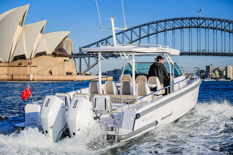 Spectre Sydney Harbour Boat Tours High Speed Luxury Tour Boat
