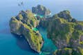Phi Phi Leh Island, as seen from a drone