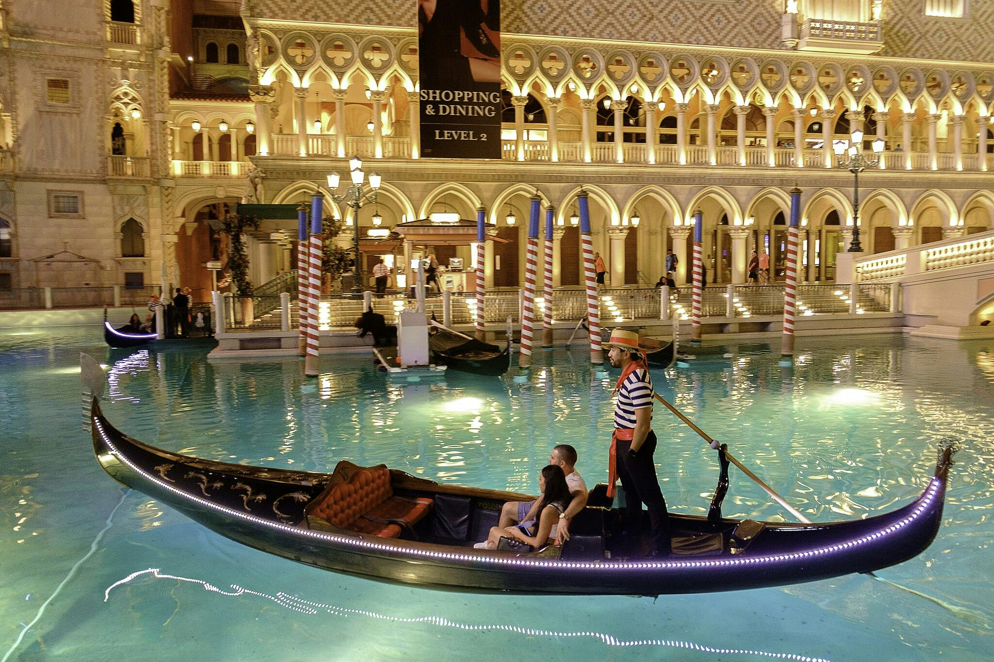 Gondola Rides at the Venetian in Las Vegas