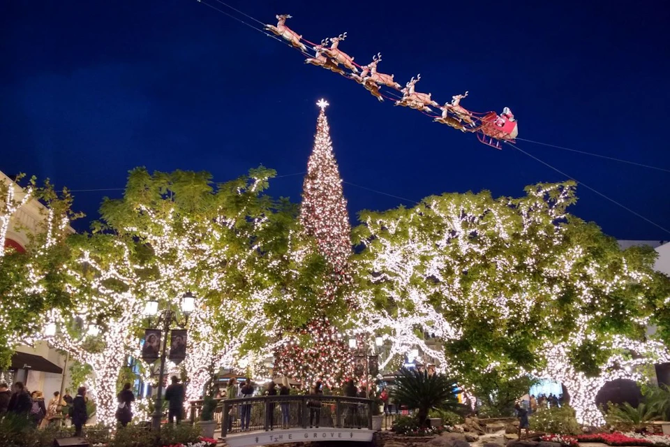 Los Angeles Holiday Lights Bus & Rodeo Drive Walking Tour