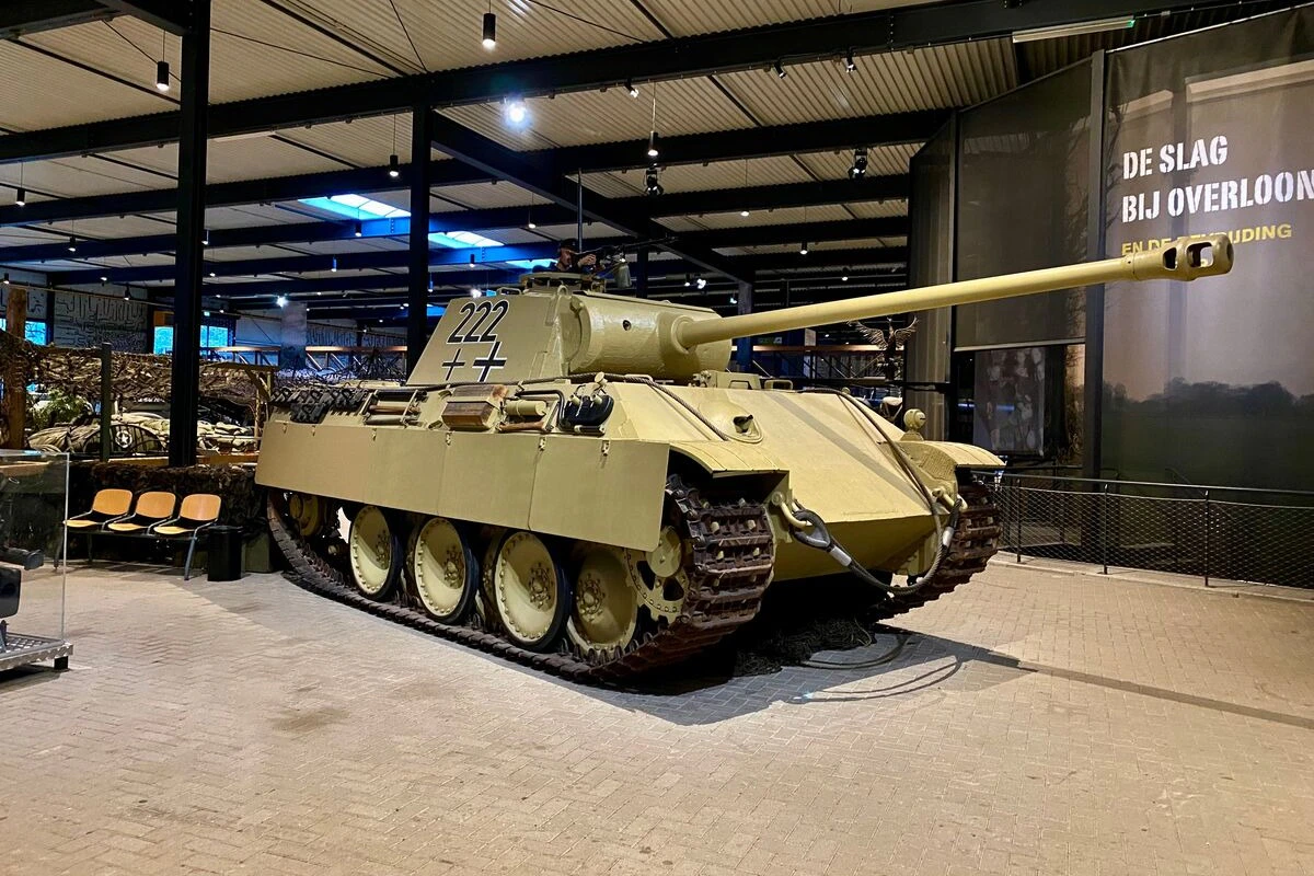 Panther 222, German tank, in War Museum Overloon.