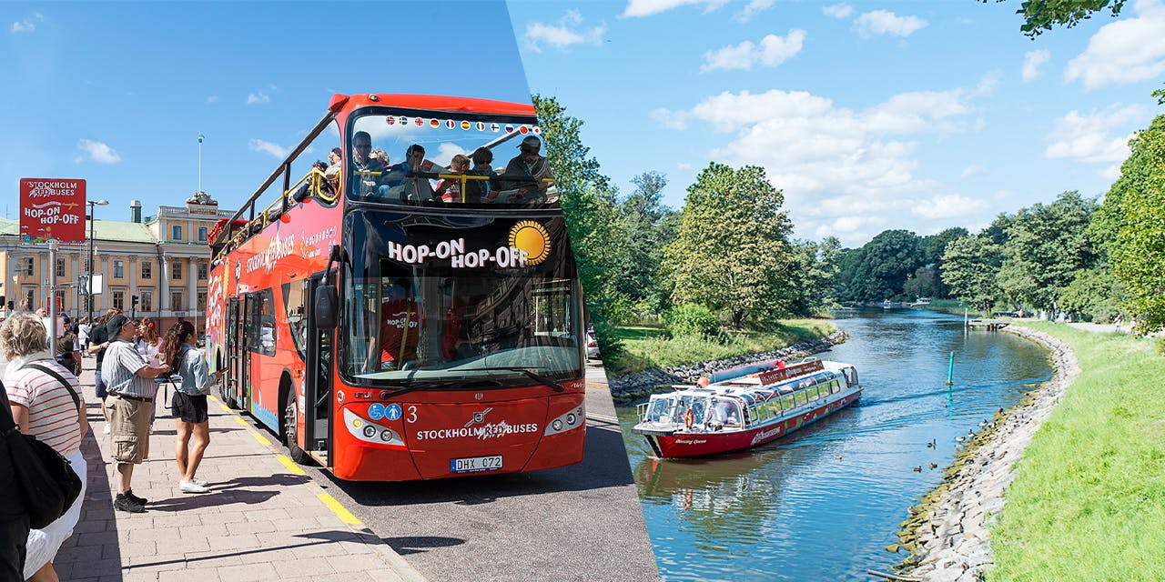 Red Sightseeing Stockholm Hop-On Hop-Off Bus + Boat