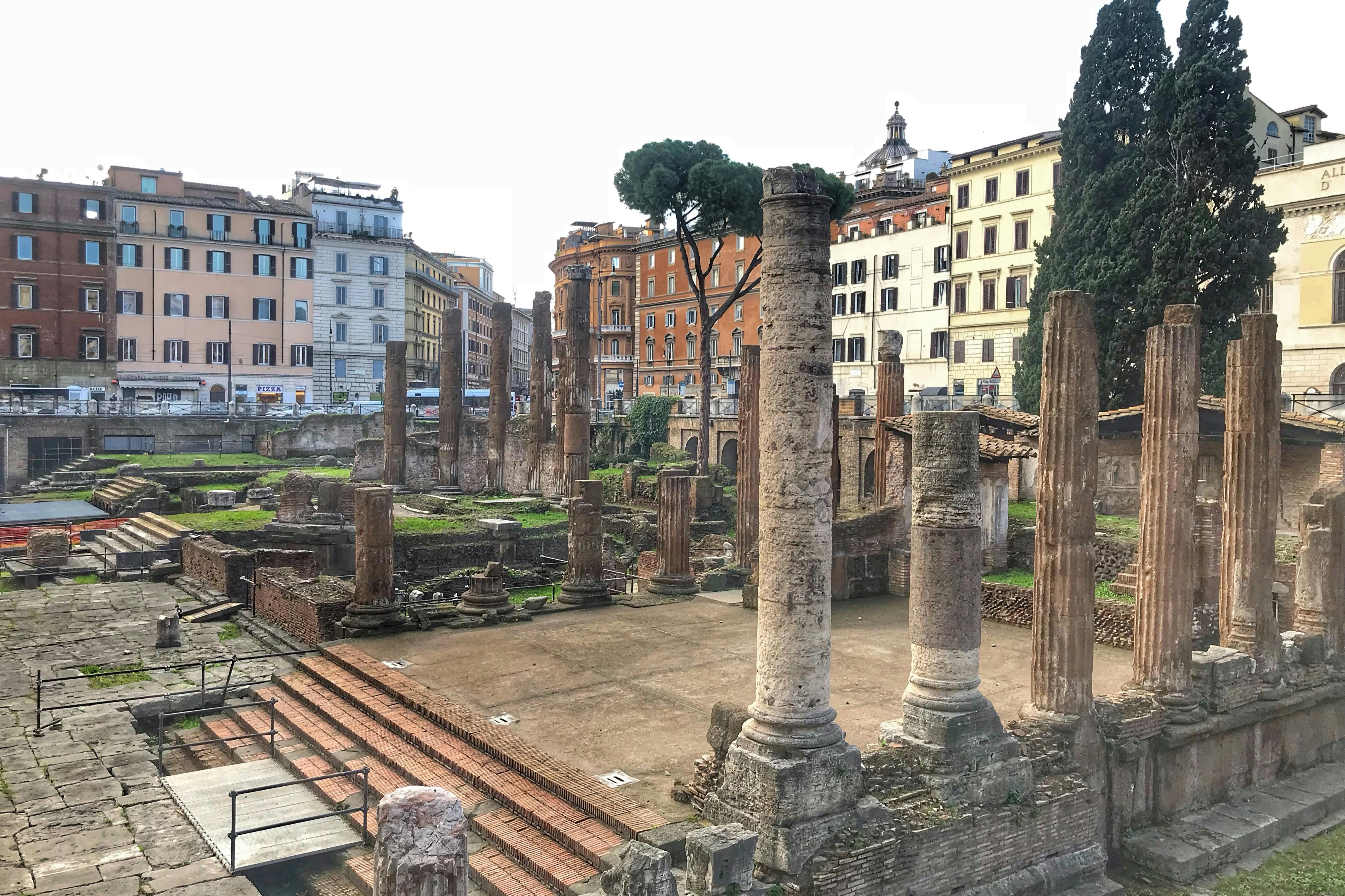 Γευσιγνωσία Gelato δίπλα στη θέση της Δολοφονίας του Καίσαρα