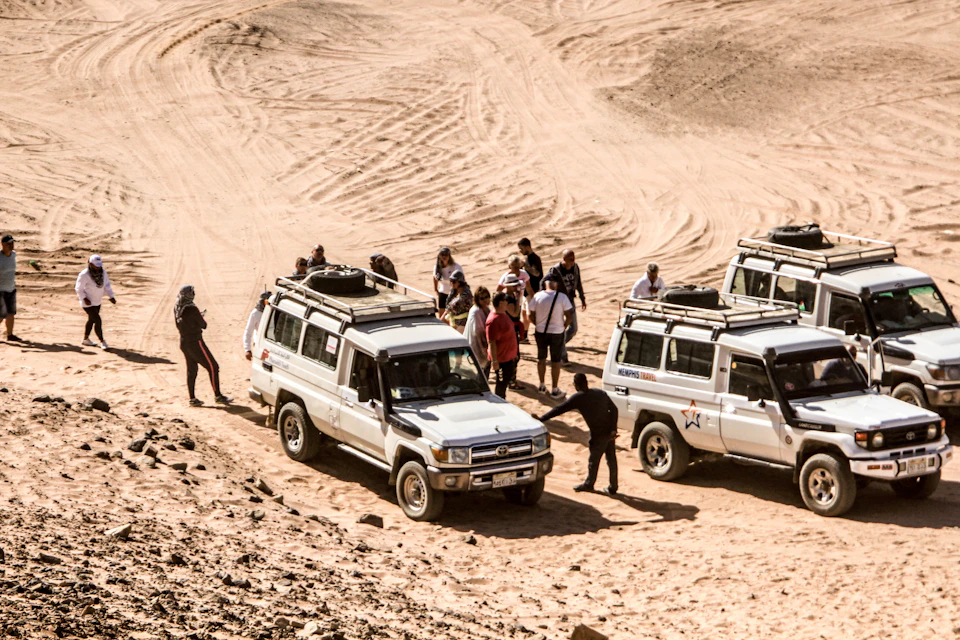 Hurghada: Guided Desert Safari + ATV, Buggy Car & Camel Ride + Dinner + Transfer