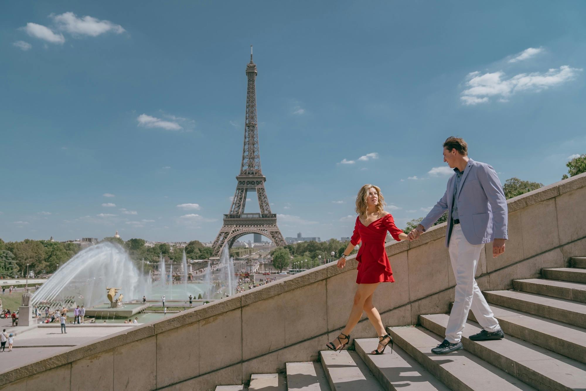 Eiffel Tower as seen from Trocadero Garden
