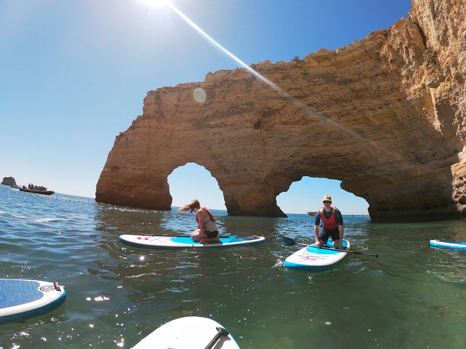 Praia da Marinha Natural Arches