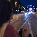 Die Champs Elysée bei Nacht