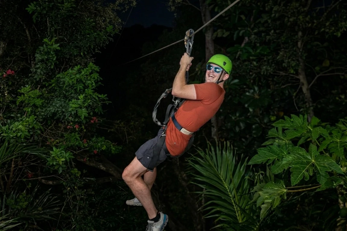 Coral Crater Adventure Park: Night Zipline Experience