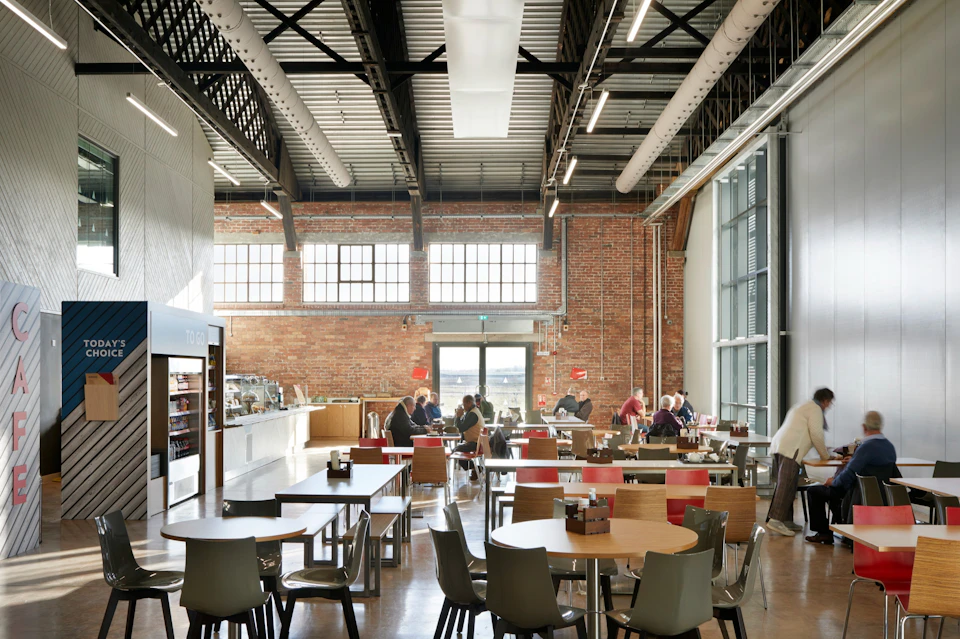 The cafe at Aerospace Bristol