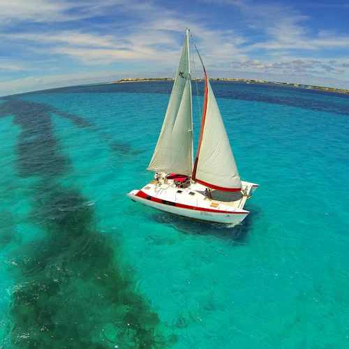 Isla Mujeres: Passeio de catamarã com mergulho com snorkel e clube de praia saindo de Cancún - Photo 19