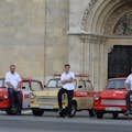 Trabant cars with guides
