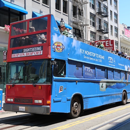 サンフランシスコ：サンフランシスコ・イブニング・バスツアー（全20駅、午後4時スタート）(即日発券)