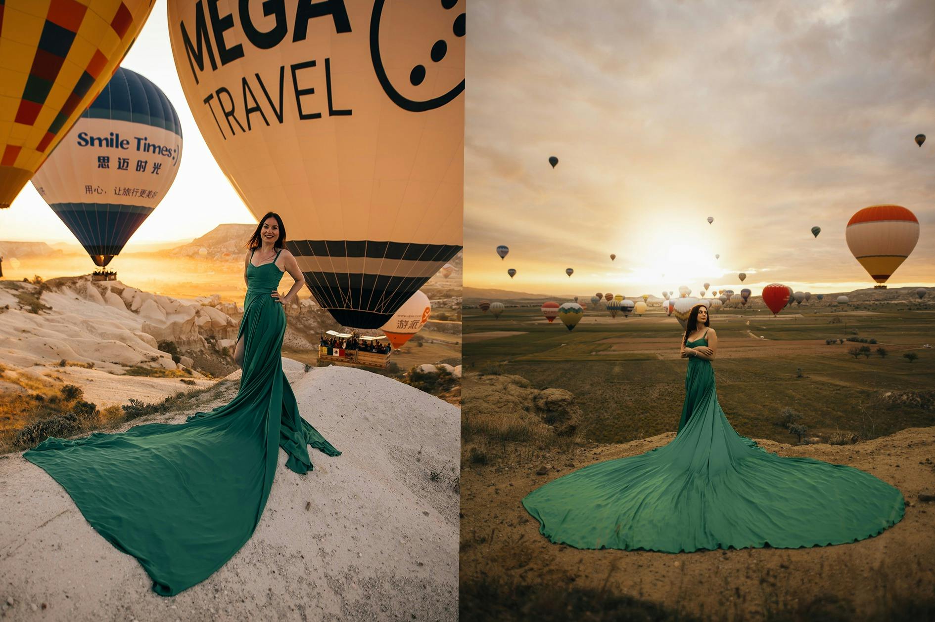 Φωτογράφιση στο Sunrise με μπαλόνια ζεστού αέρα