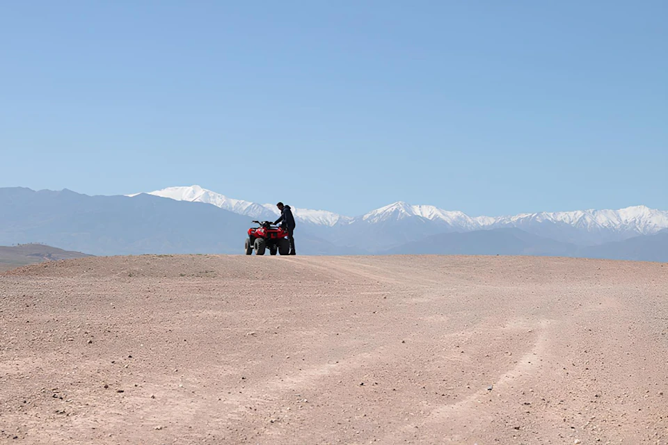 Quad biking in the Agafay desert