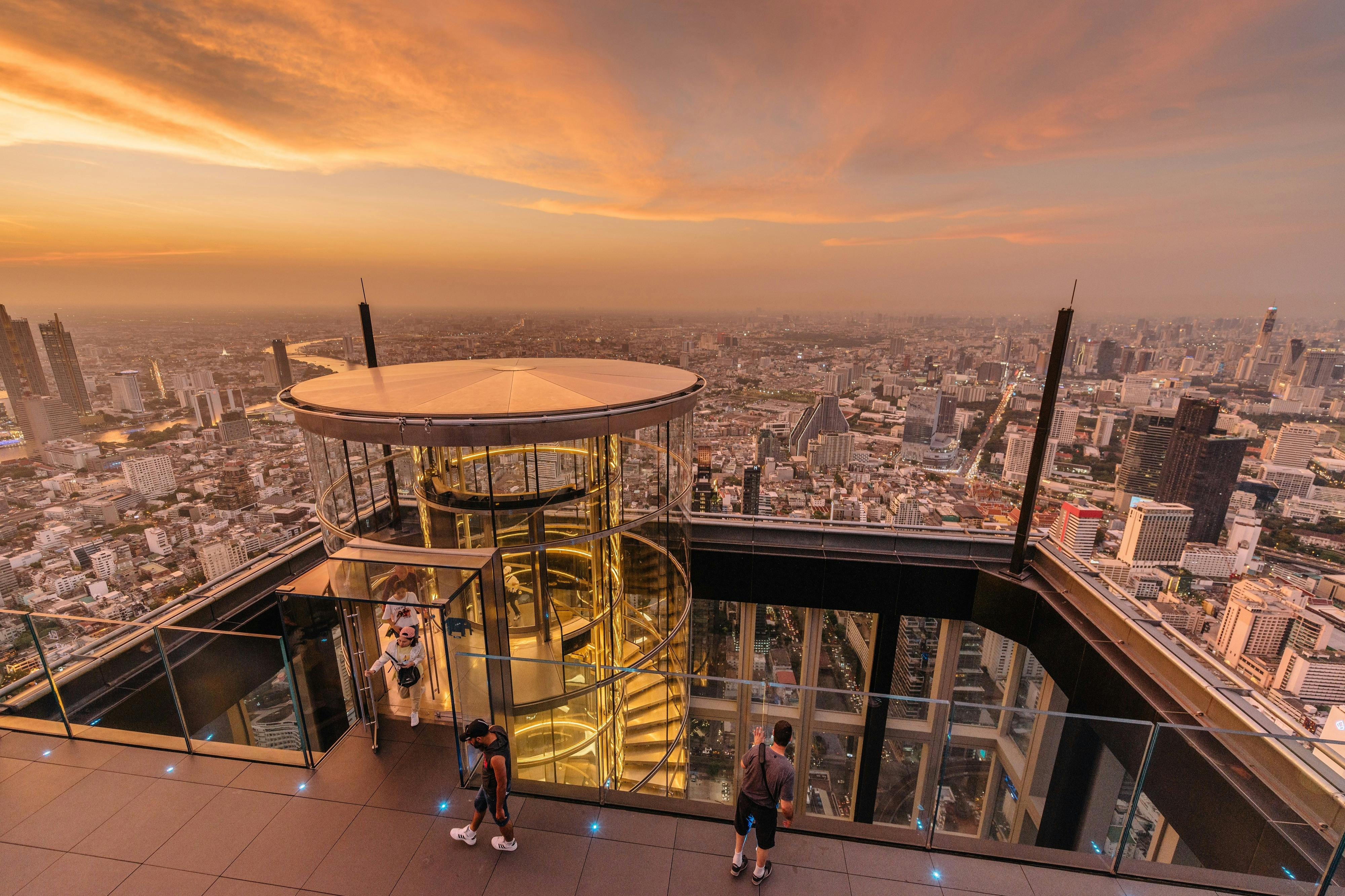 Mahanakhon Skywalk Observation Deck: Sunset Entry Ticket
