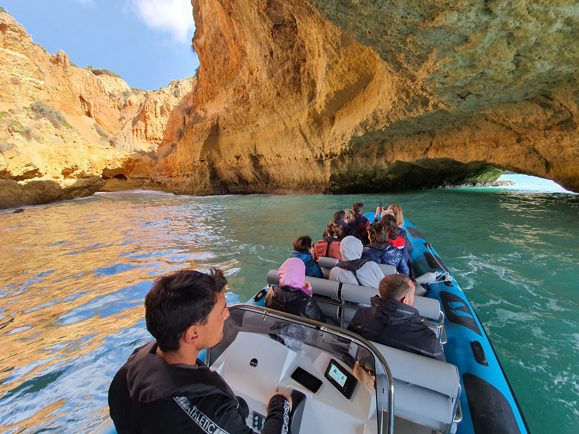 Inside small caves