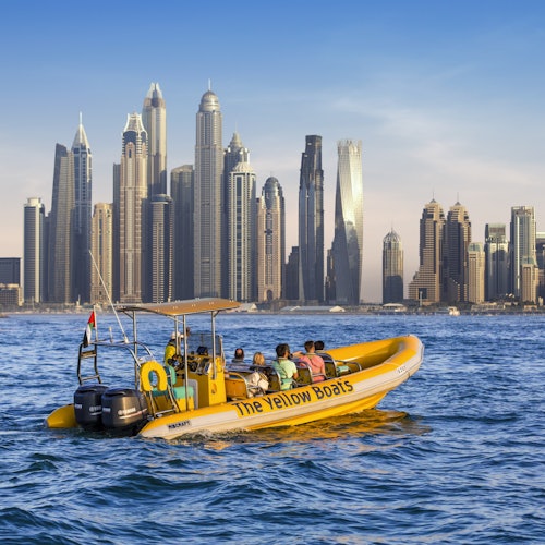 The Yellow Boats: 60-Min Evening Tour - Dubai Marina, Ain Dubai & JBR