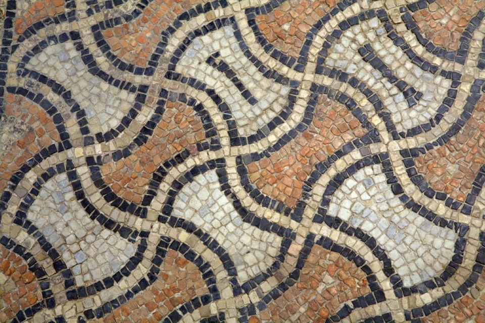 The mosaics on the floors of the domus
