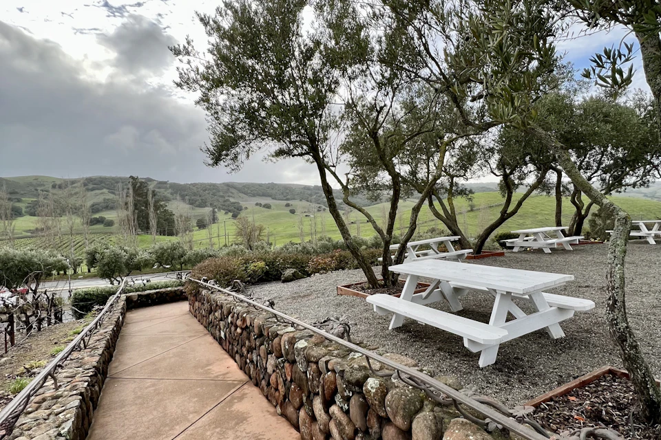 At the winery