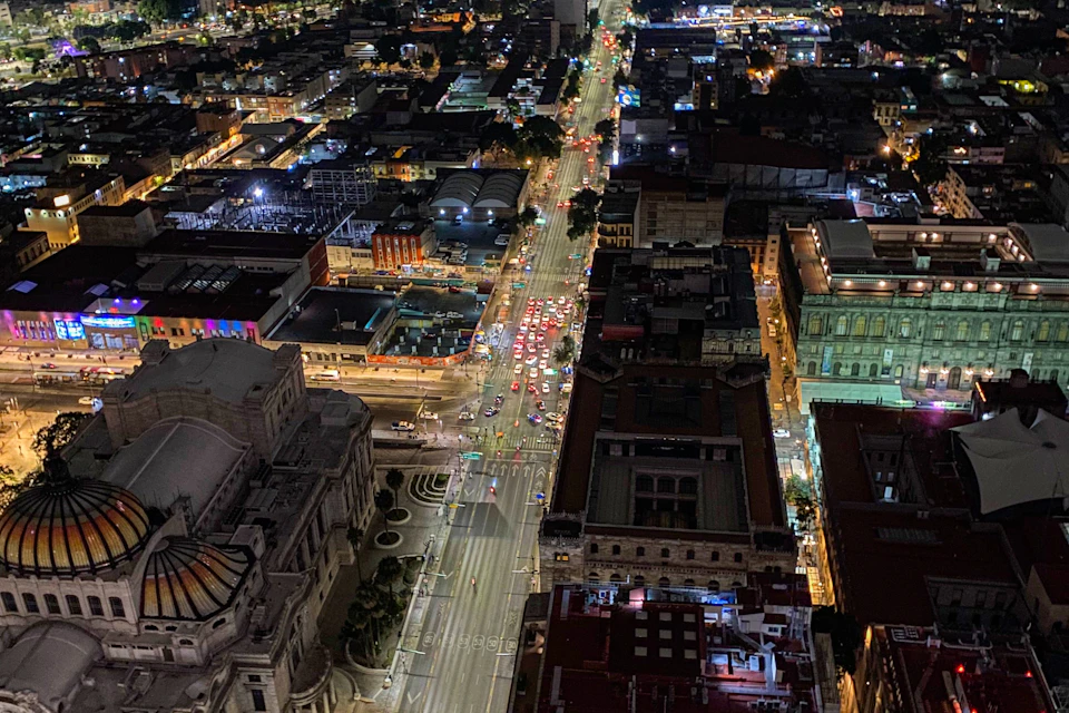 Mexico City at night
