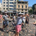 Riders stopping in Monastiraki Square