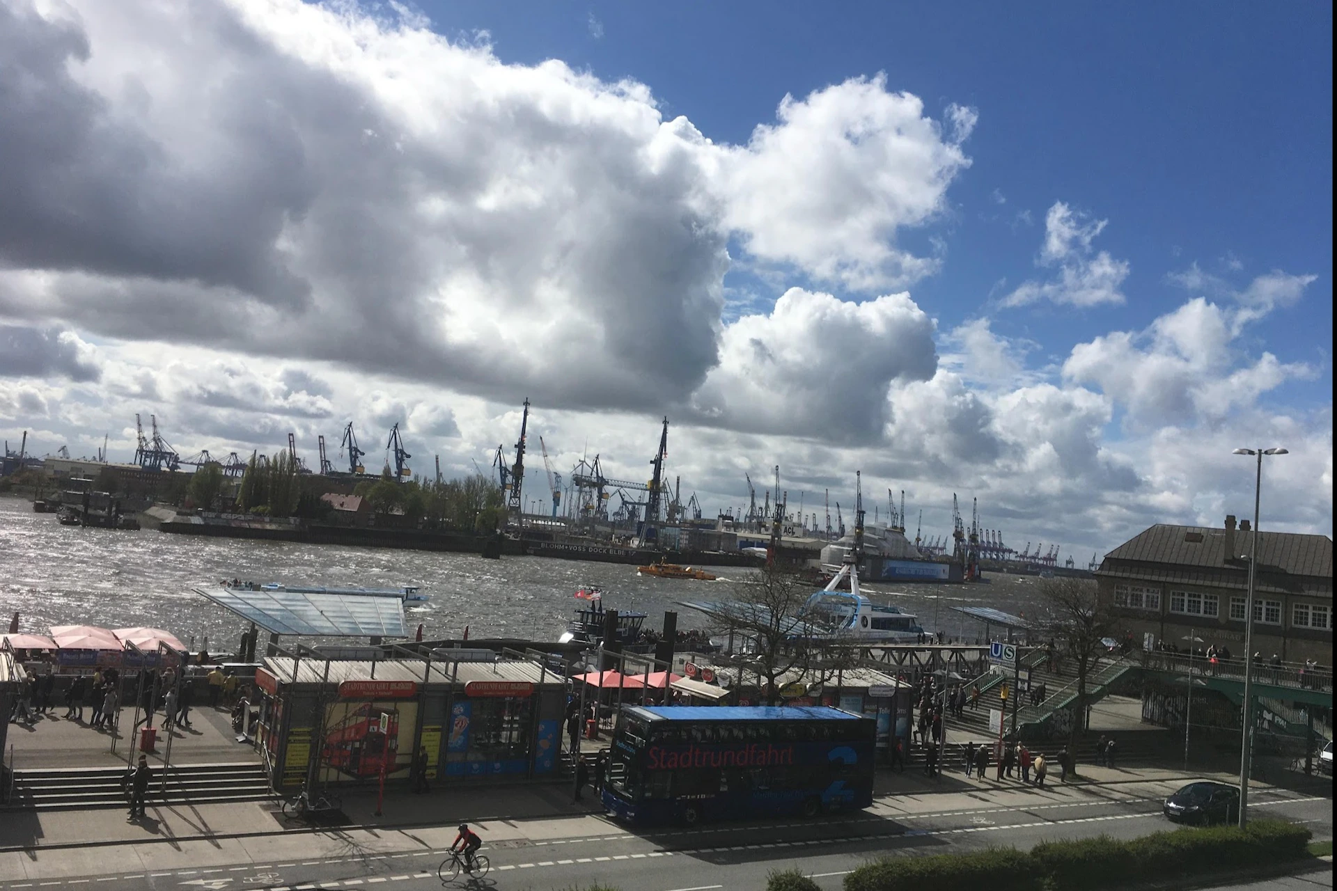 Landungsbrücken, the port of Hamburg