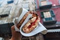Foldet pizza i napolitansk stil