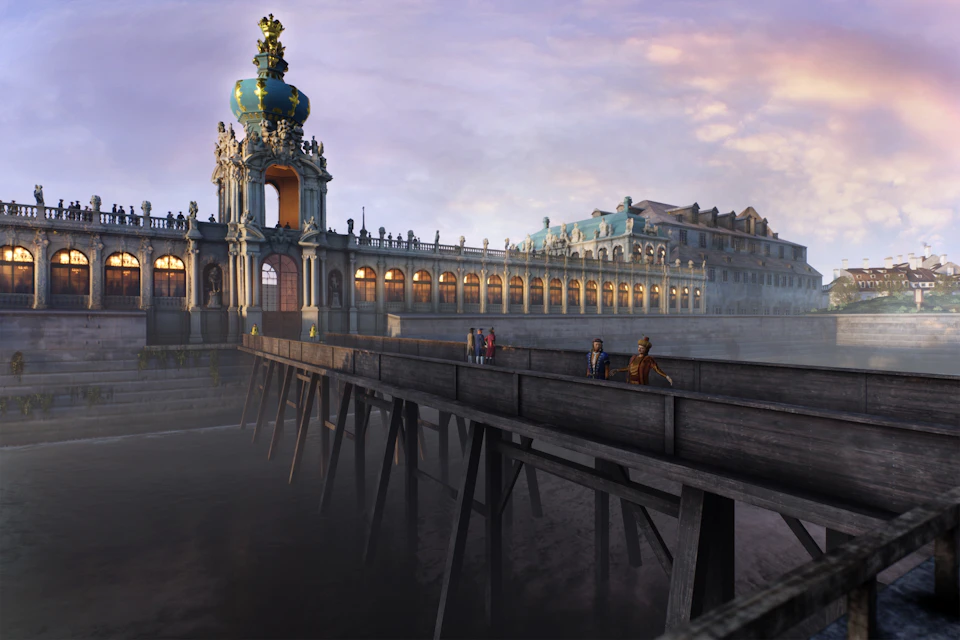The Zwinger Bridge recreated in virtual reality