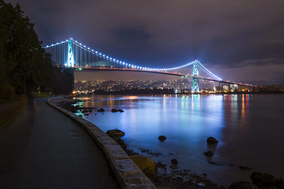 Vancouver Harbour at Night