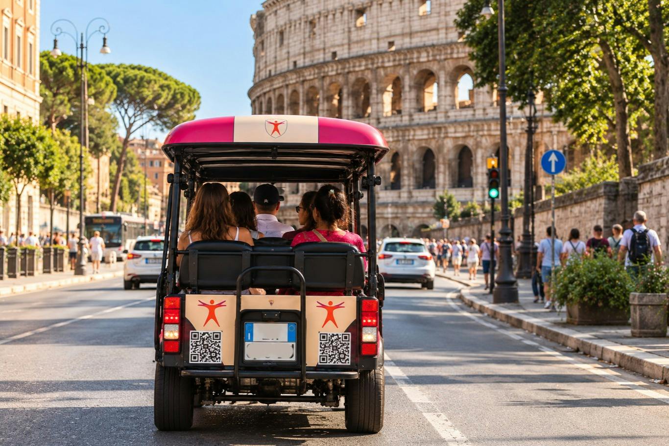 Rome: Golf Cart City Tour + Audio Guide