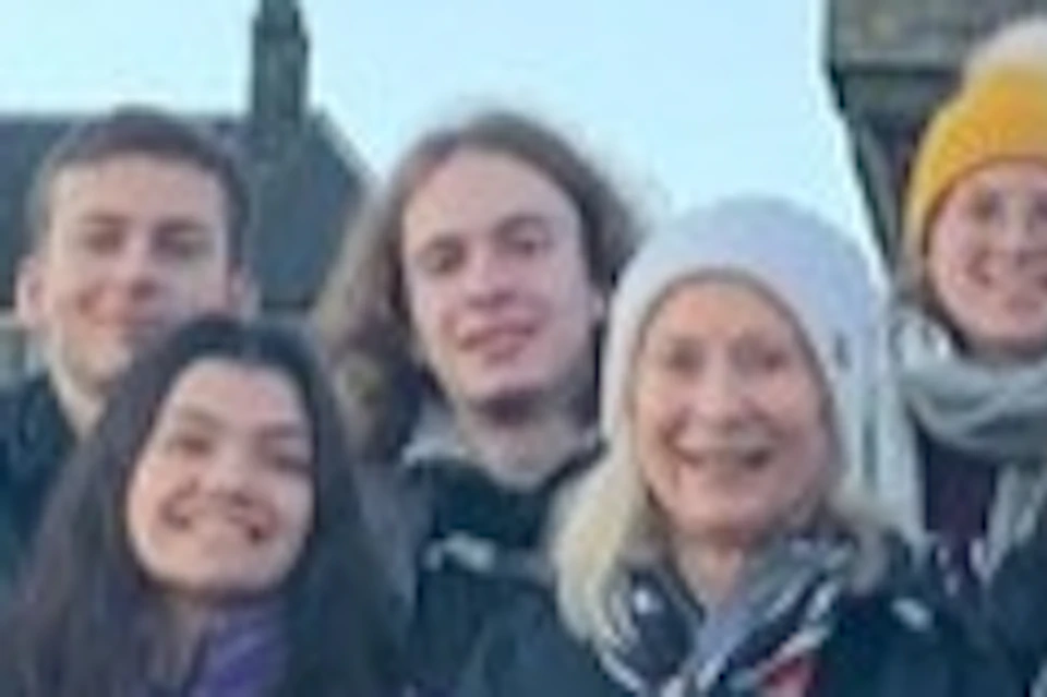 A group enjoying their tour of Old Stirling