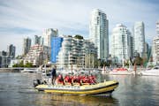 Prohlídka města a přístavu v moři Vancouver