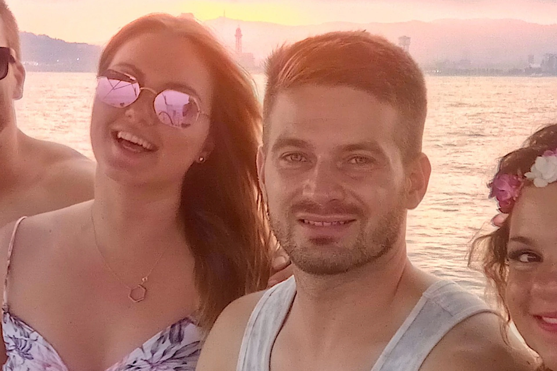 enjoying the sunset