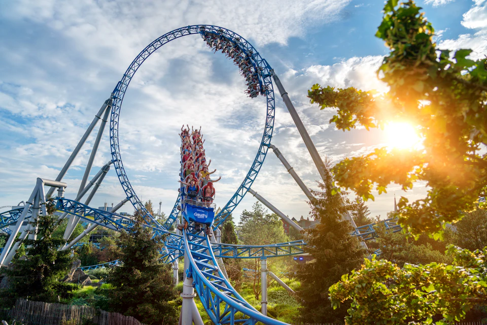 blue fire Megacoaster
