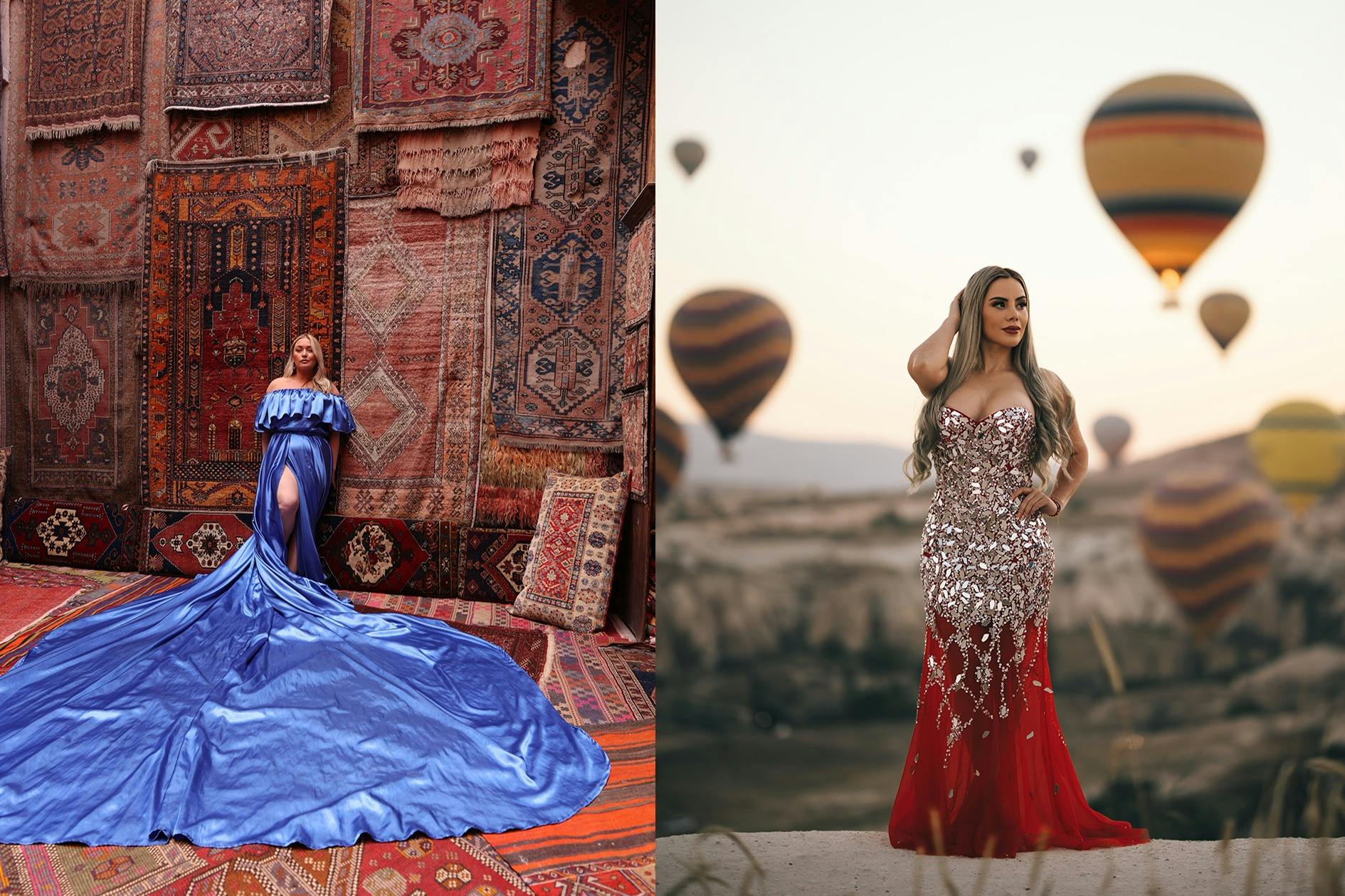 Φωτογράφιση κατά την ανατολή με αερόστατα θερμού αέρα