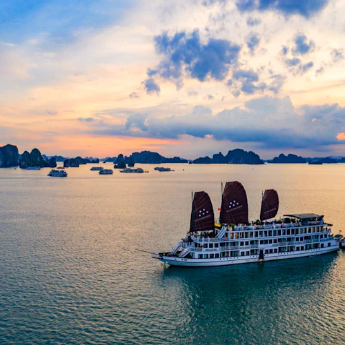Ha Long Bay: 2D1N Cruise + Sung Sot & Ti Top Entry + Meals + Optional Transfer