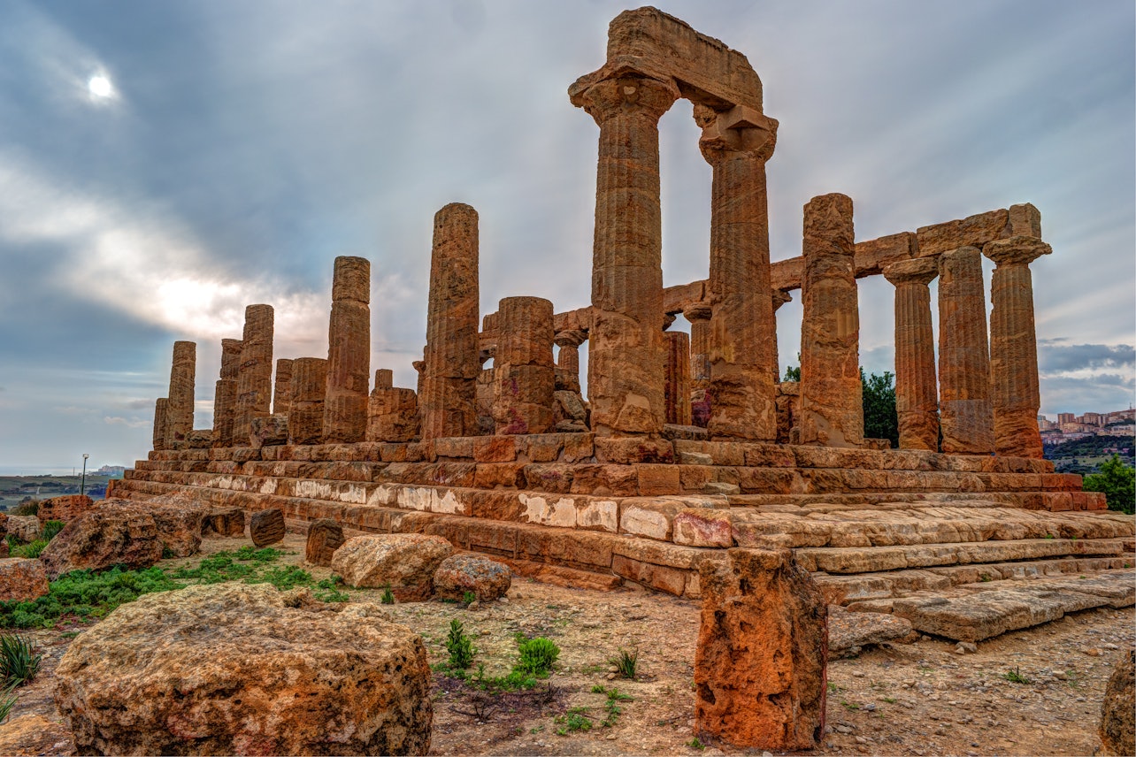 Entry to The Valley of the Temples with Pemcards Postcard - Accommodations in Agrigento