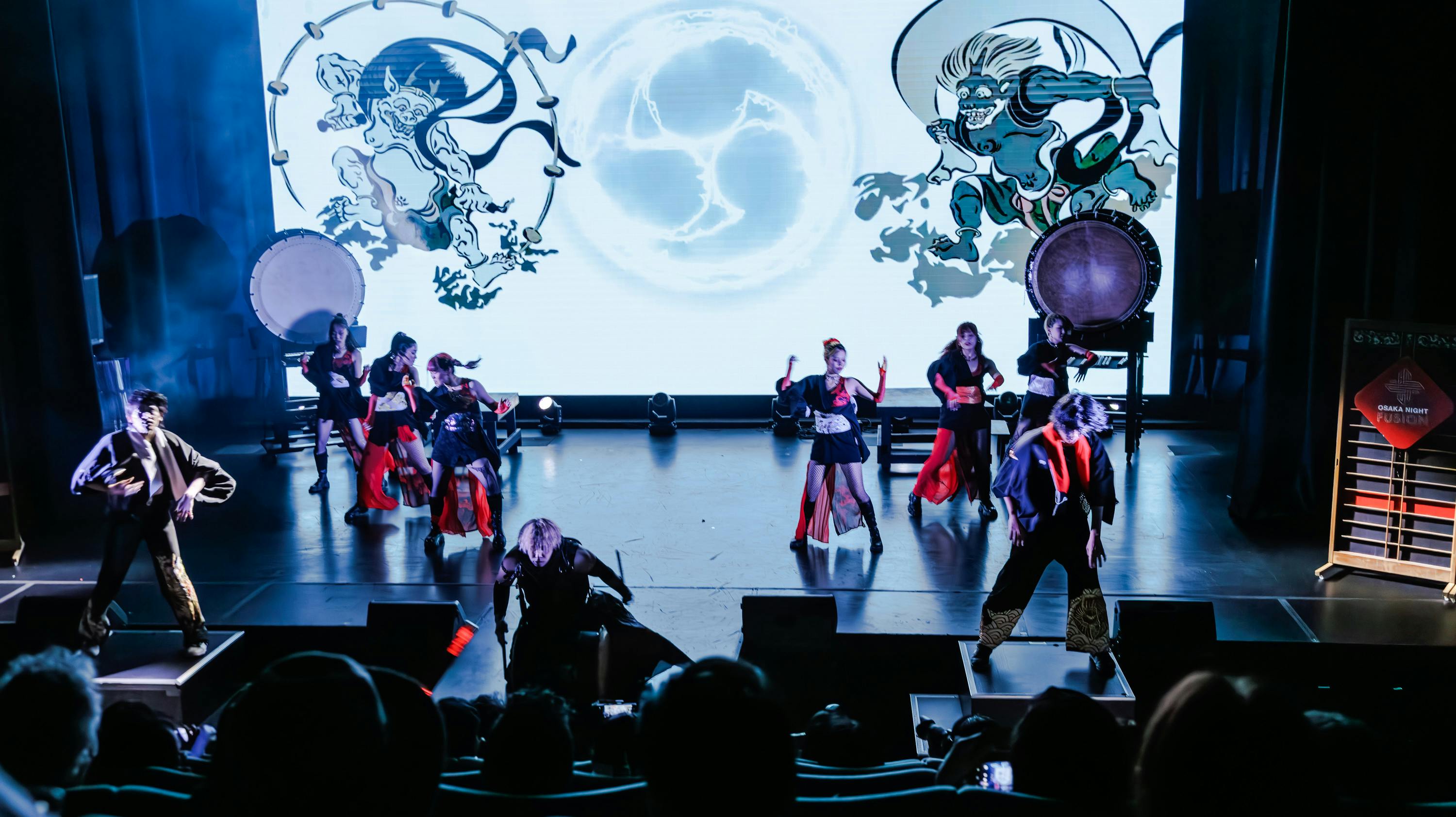 Osaka Night Fusion: Japanese Taiko Kabuki Samurai Dance Show Admission Ticket - Photo 4