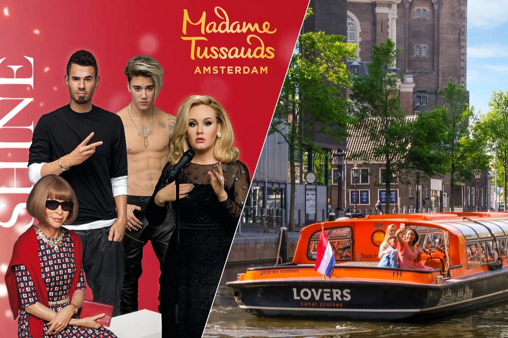 Amsterdam: Madame Tussauds Entry Ticket + Traditional Canal Cruise