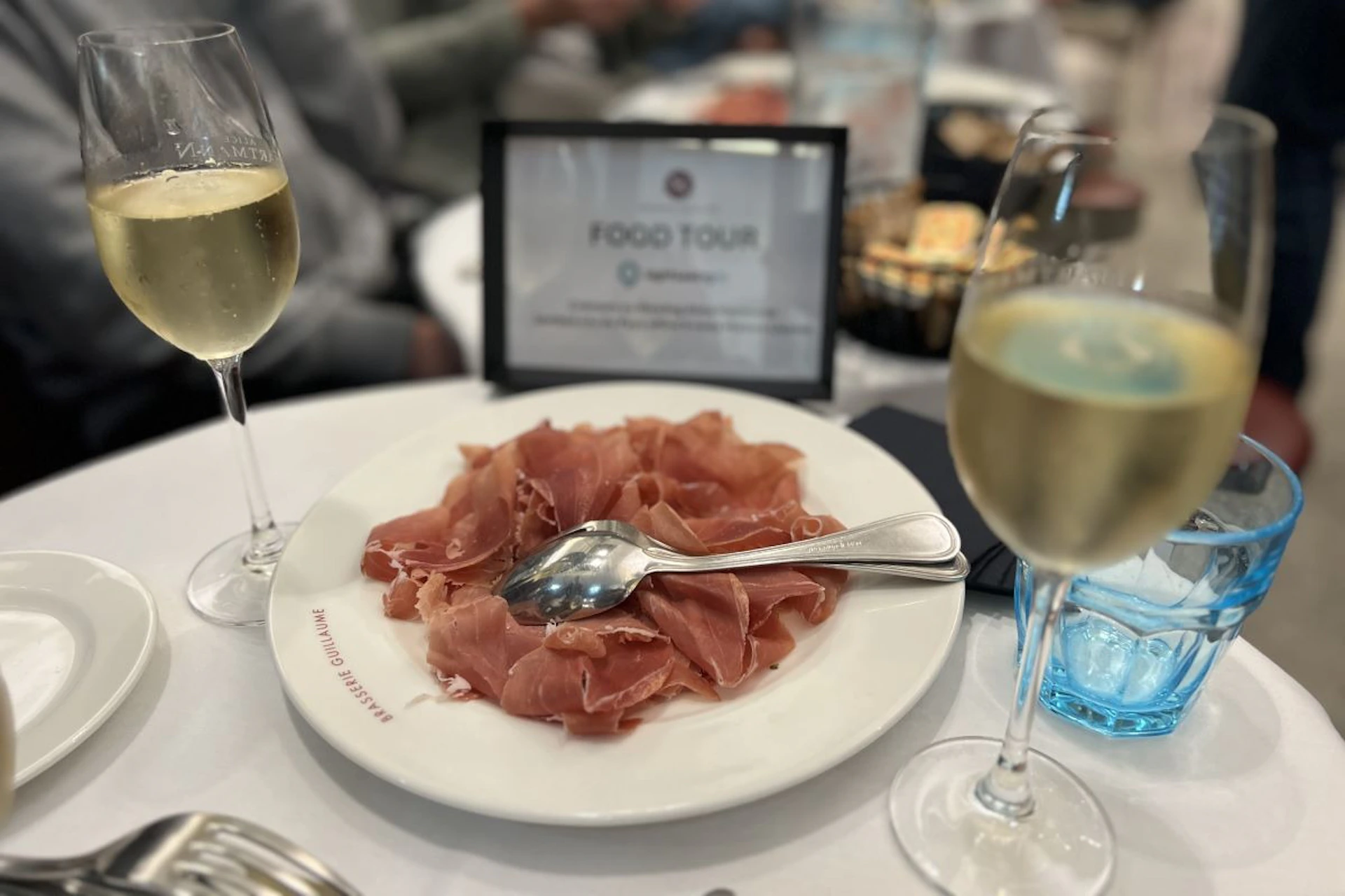 Food tasting at the Brasserie Guillaume located at Guillaume Square.