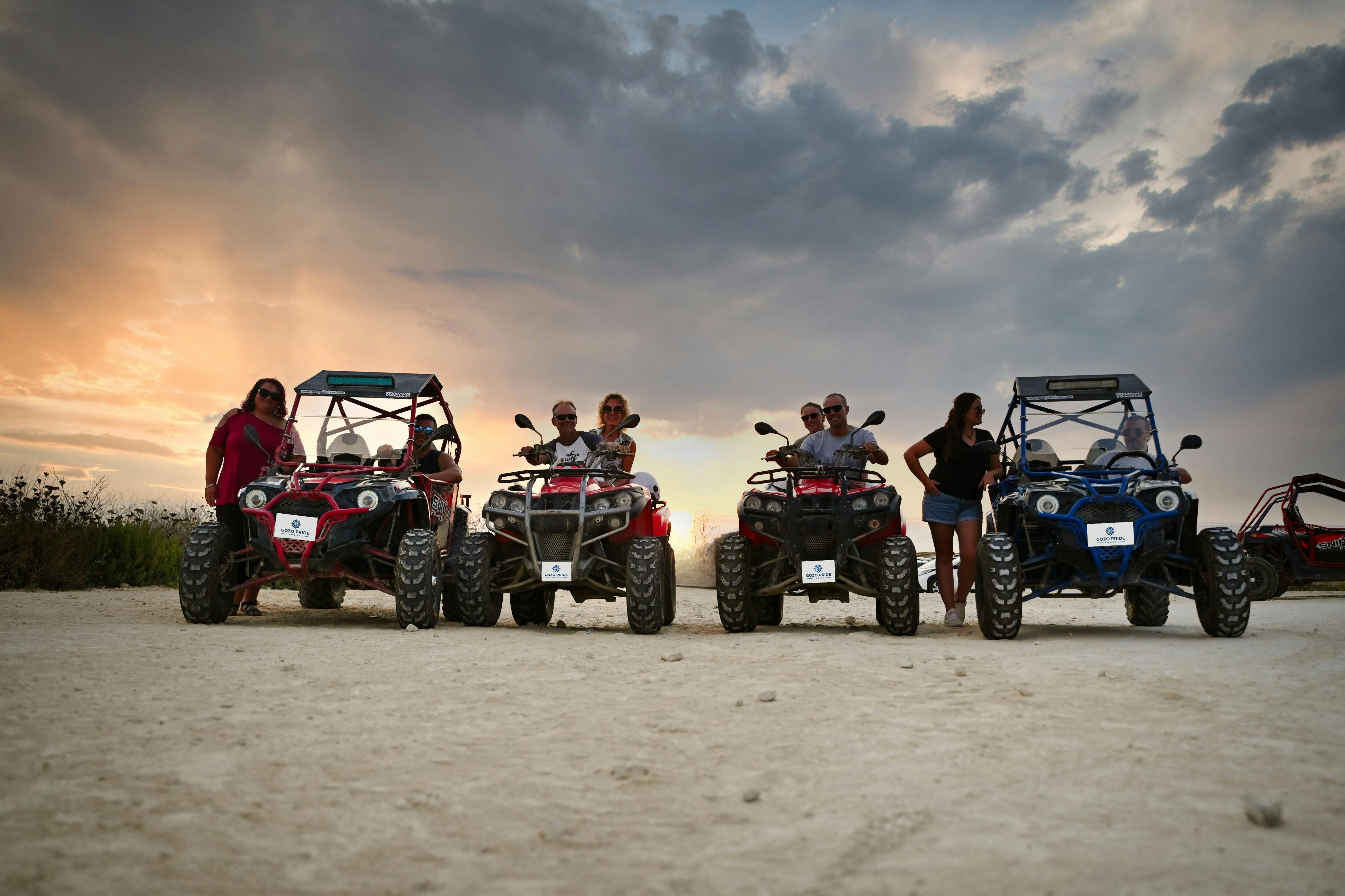 석양에 즐기는 버기와 쿼드 투어