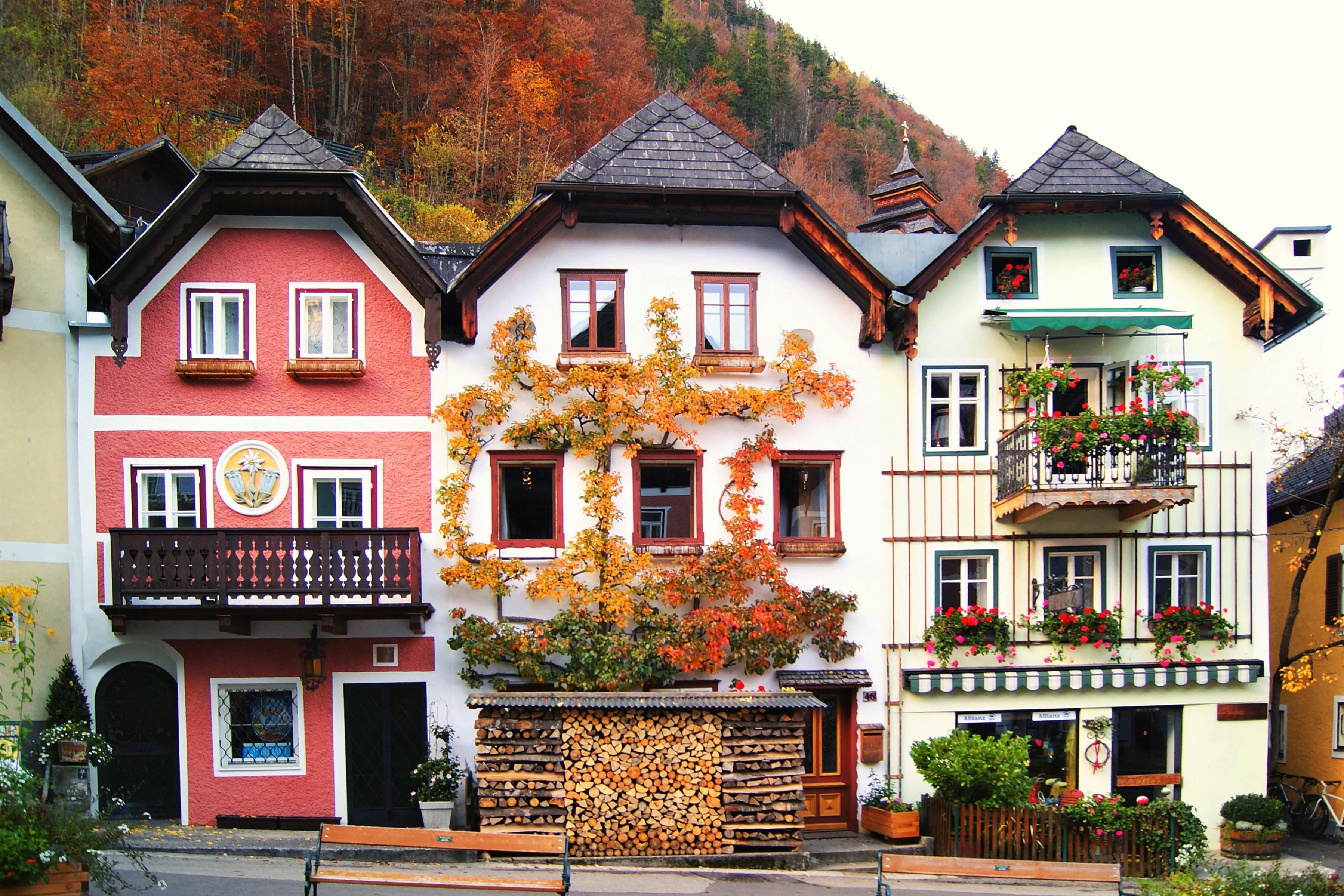 Κεντρική πλατεία Hallstatt