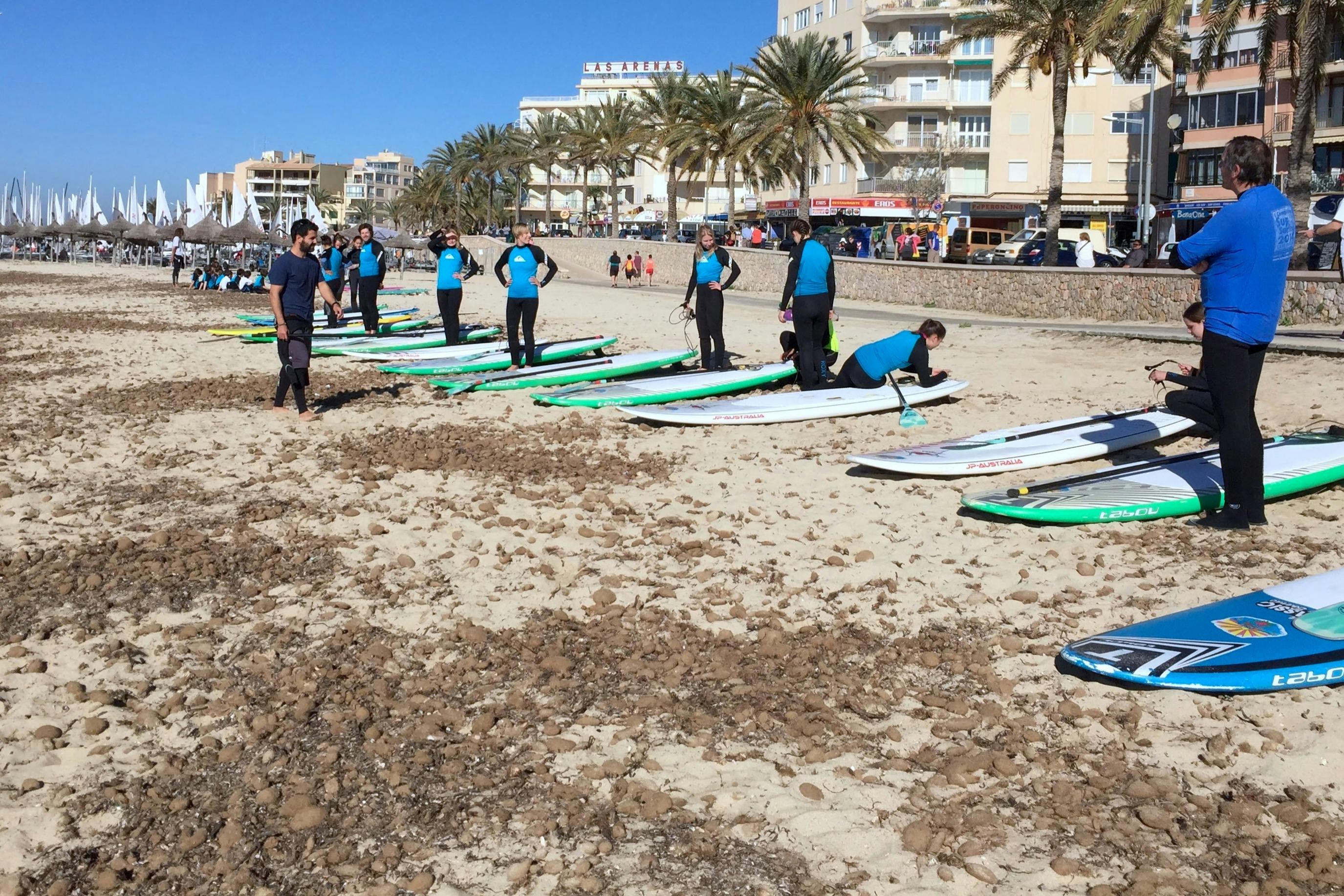 SUP (Stand Up Paddle) classes at BonaOna Mallorca, Playa de Ca'n Pastilla