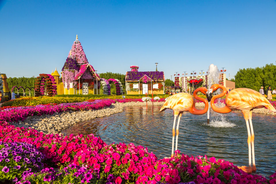 Be surrounded by over 45 million flowers as you discover the diverse themed sections of this massive garden that spans over 7